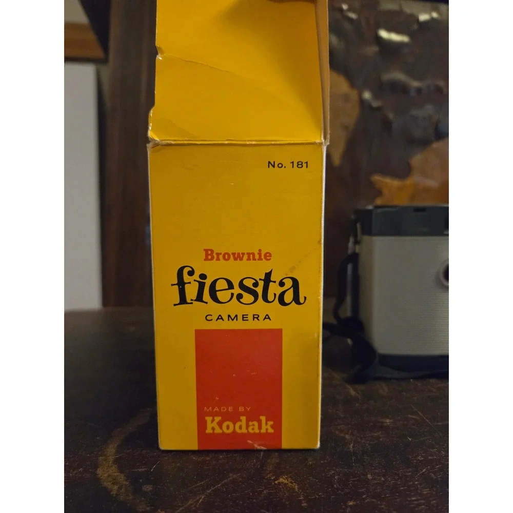 Vintage Kodak Brownie Fiesta 127 Film Camera with Original Box No. 181